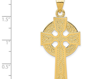 14k Polished Celtic Cross Pendant (Style K6233)