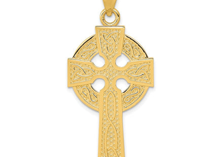 14k Polished Celtic Cross Pendant (Style K6233)