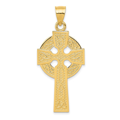 14K gold cross pendant