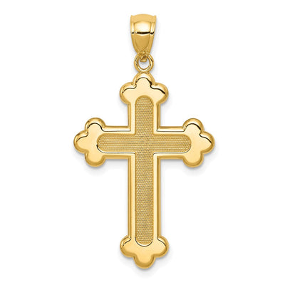 14K gold cross pendant