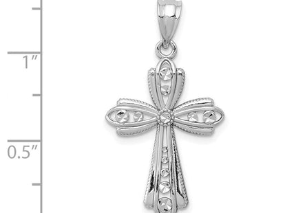 14K gold crucifix pendant, another view