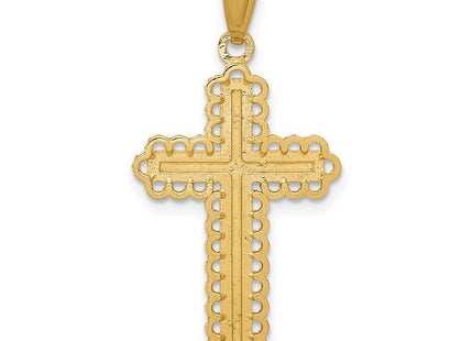 14k Yellow & Rhodium Pendants Style K6271 - Classique Jewelry Inc.