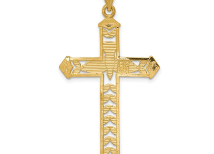 14k Yellow & Rhodium Pendants Style K6278 - Classique Jewelry Inc.