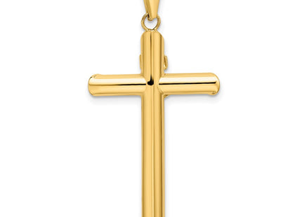 14K gold crucifix pendant, another view