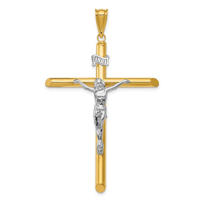 14K gold crucifix pendant