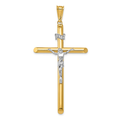 14K gold crucifix pendant