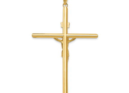 14k Two-Tone Polished Jesus Crucifix Pendant, 69 x 39mm