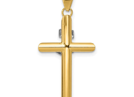 14k Two-Tone Polished Jesus Crucifix Pendant (Style K6290)