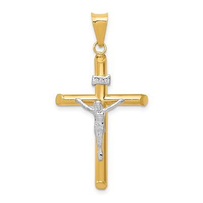 14K gold crucifix pendant
