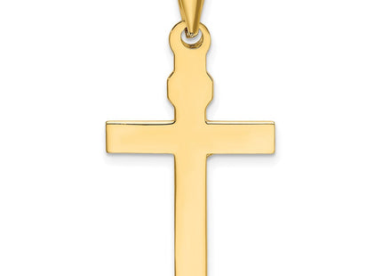 14K gold crucifix pendant, further view