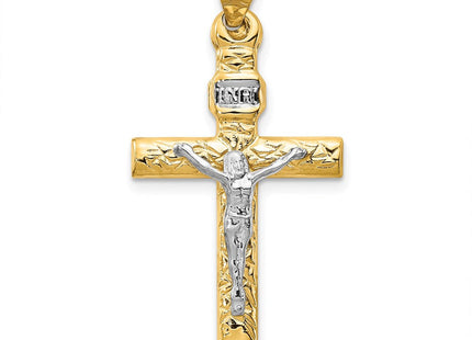 14K gold crucifix pendant