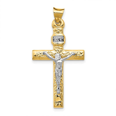14K gold crucifix pendant
