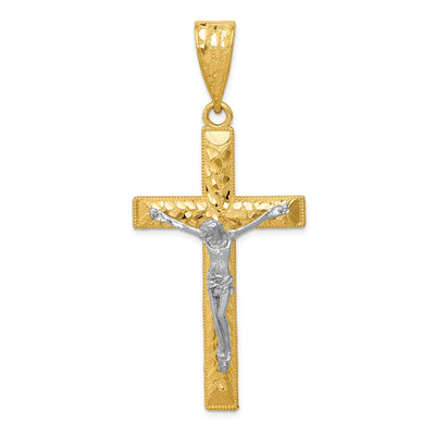 14K gold crucifix pendant