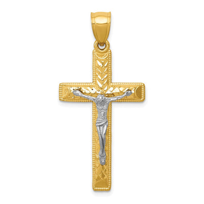 14K gold crucifix pendant