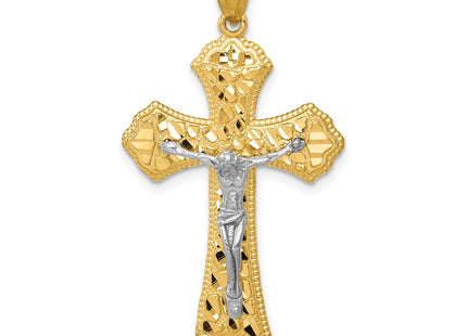 14K gold crucifix pendant