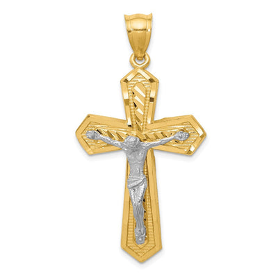 14K gold crucifix pendant