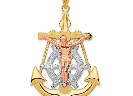 14k Tri-Color Pendants Style K6328 - Classique Jewelry Inc.