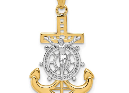 14K gold crucifix pendant