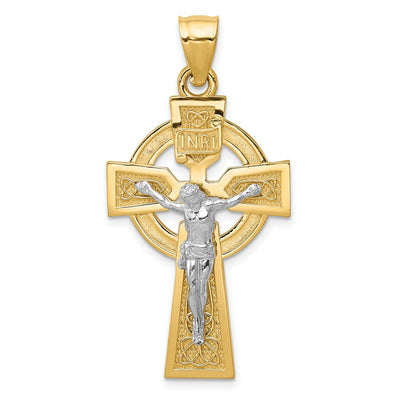 14K gold crucifix pendant