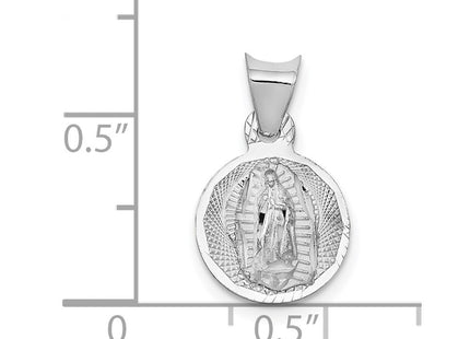 14K white gold pendant, another view