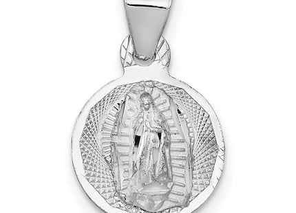 14K white gold pendant