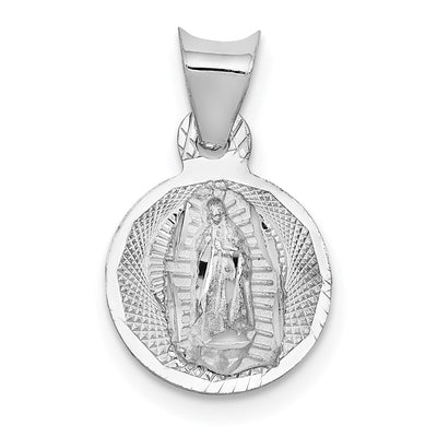 14K white gold pendant