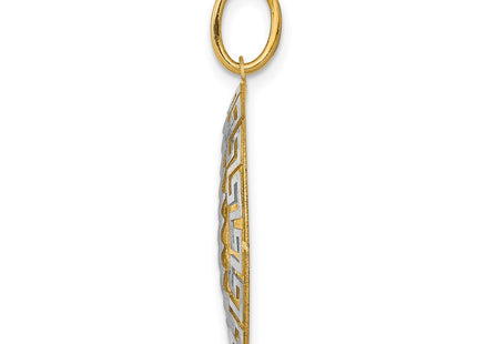 14K gold pendant, alternate view
