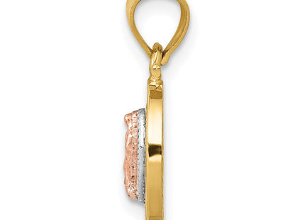 14k Two-tone Pendants Style K6345 - Classique Jewelry Inc.