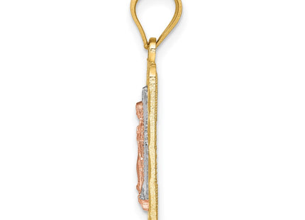 14k Two-tone Pendants Style K6350 - Classique Jewelry Inc.