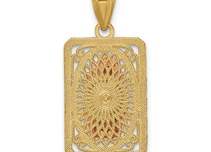 14k Two-tone Pendants Style K6350 - Classique Jewelry Inc.
