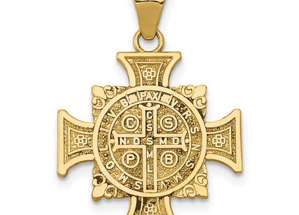 14k Yellow & Rhodium Pendants Style K6356 - Classique Jewelry Inc.