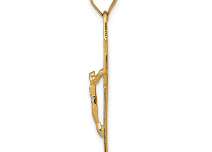 14k San Benito 2-Sided Crucifix Pendant (Style K6358)