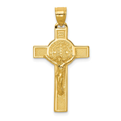 14K gold crucifix pendant