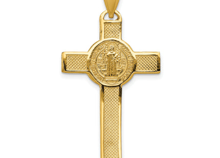 14k San Benito 2-Sided Crucifix Pendant, 42.75 x 22.3mm