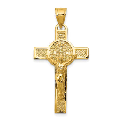 14K gold crucifix pendant