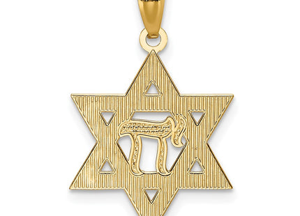 14k Yellow & Rhodium Pendants Style K6373 - Classique Jewelry Inc.