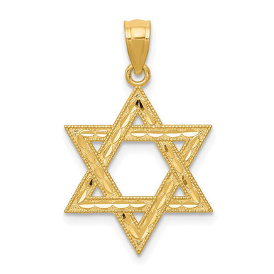 14K gold star pendant