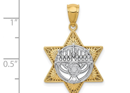 14k Two-tone Pendants Style K6376 - Classique Jewelry Inc.