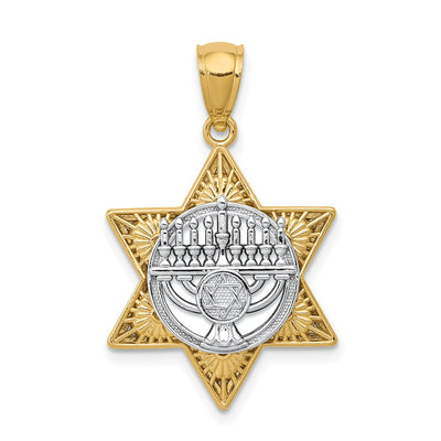 14K gold star pendant