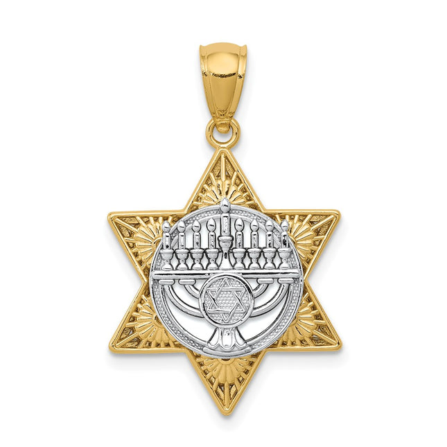 14k Two-tone Pendants Style K6376 - Classique Jewelry Inc.