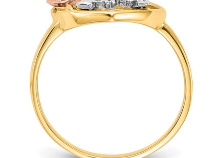 14k Tri-Color Rings Style K642 - Classique Jewelry Inc.
