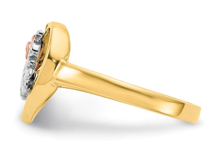 14k Tri-Color Rings Style K642 - Classique Jewelry Inc.