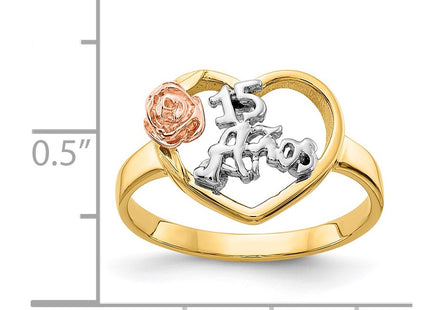 14k Tri-Color Rings Style K642 - Classique Jewelry Inc.