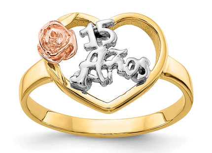 14k Tri-Color Rings Style K642 - Classique Jewelry Inc.