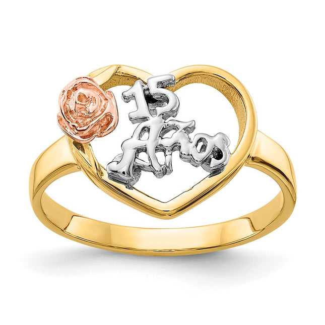 14k Tri-Color Rings Style K642 - Classique Jewelry Inc.