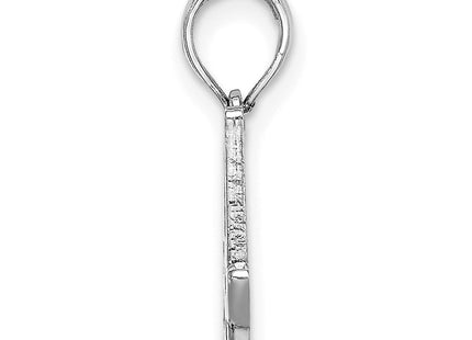 14KW White Gold Script Letter A Initial Pendant (Style K6422WA)