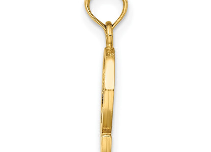 14k Yellow Gold Pendants Style K6423Q - Classique Jewelry Inc.