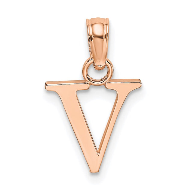 14k Rose Gold Pendants Style K6423RV - Classique Jewelry Inc.