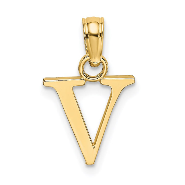 14k Yellow Gold Pendants Style K6423V - Classique Jewelry Inc.