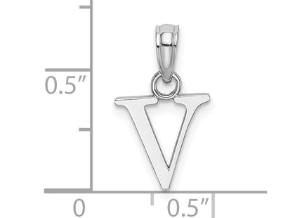 14k White Gold Pendants Style K6423WV - Classique Jewelry Inc.
